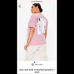 Missguided Pink Oversized Tee